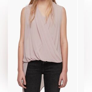 All Saints Purple Sleeveless Top